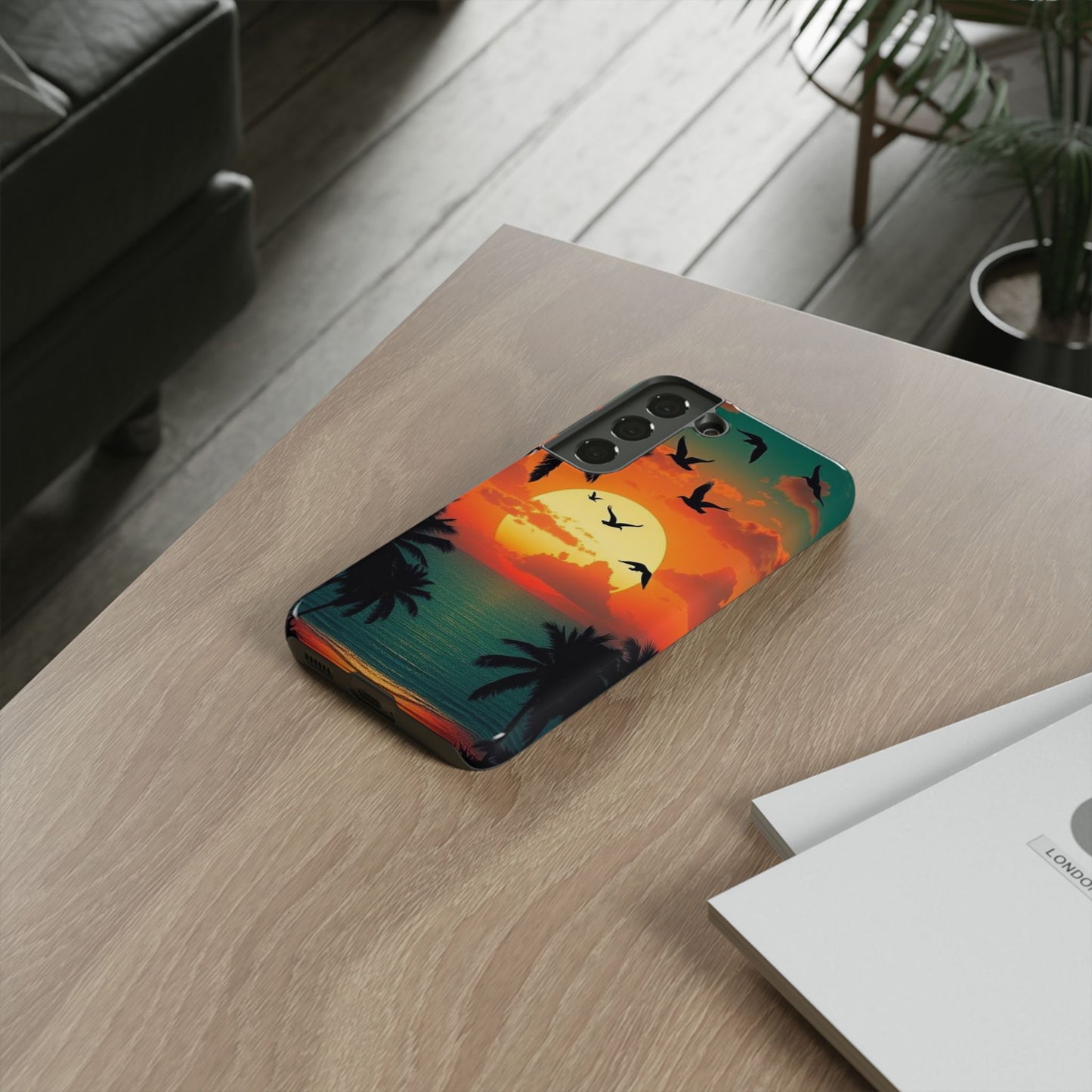 Phone Case Tropical Sunset - Beach Vibes - Aesthetic Summer Case Gift