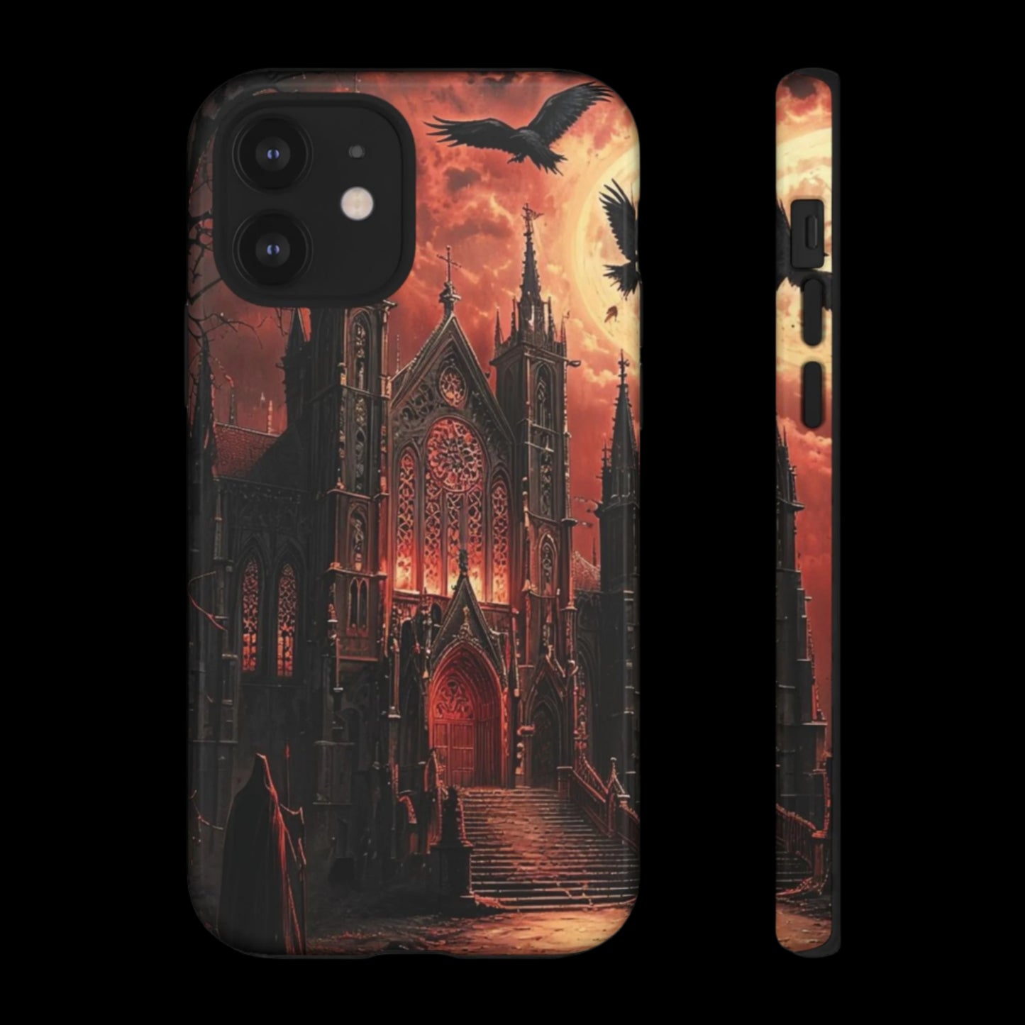 Phone Case Gothic Cathedral - Dark Fantasy Art Cover- Mysterious Gothic Architecture Design