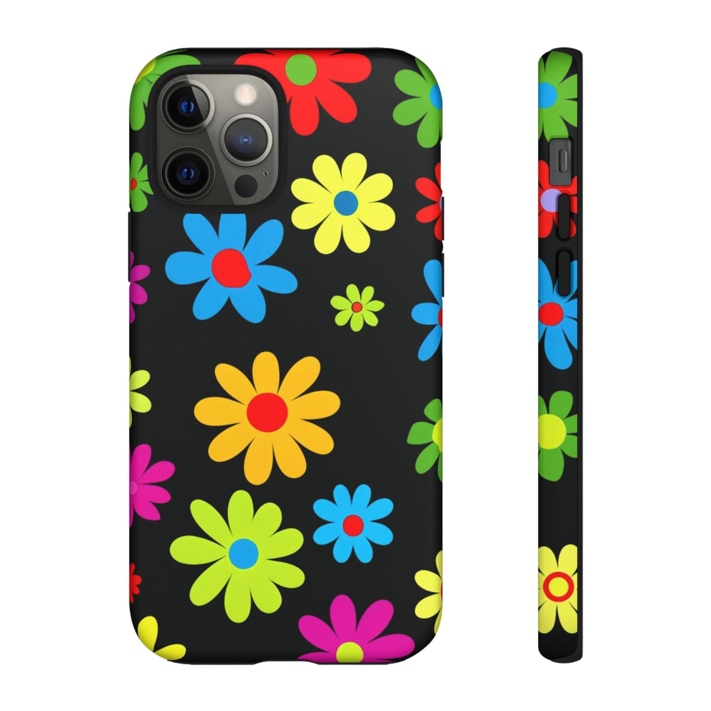 Phone Case Colorful Daisy – Cute Floral Cover - Aesthetic Multicolor Flower Case