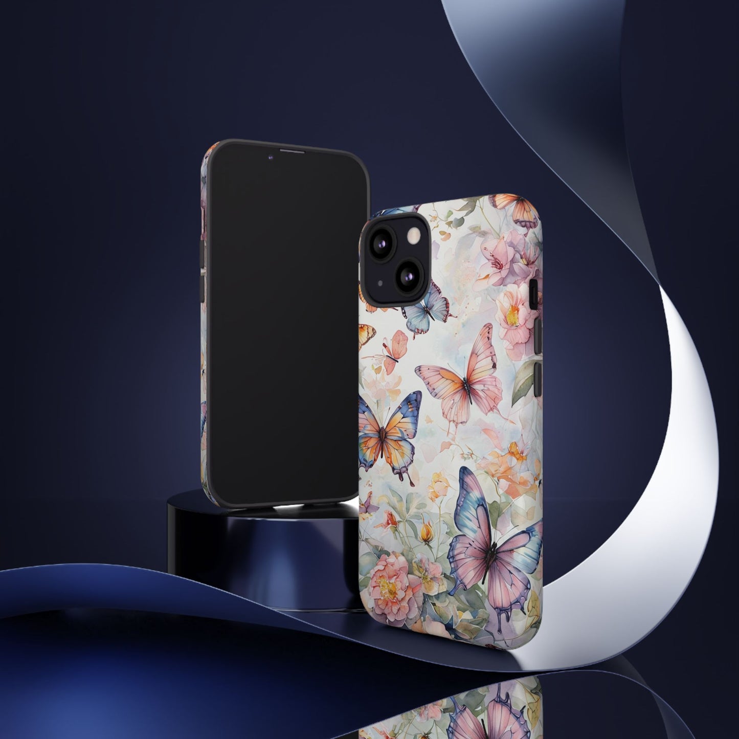 Phone Case Butterfly – Aesthetic Cute Floral Cover - Soft Pastel Butterfly Case