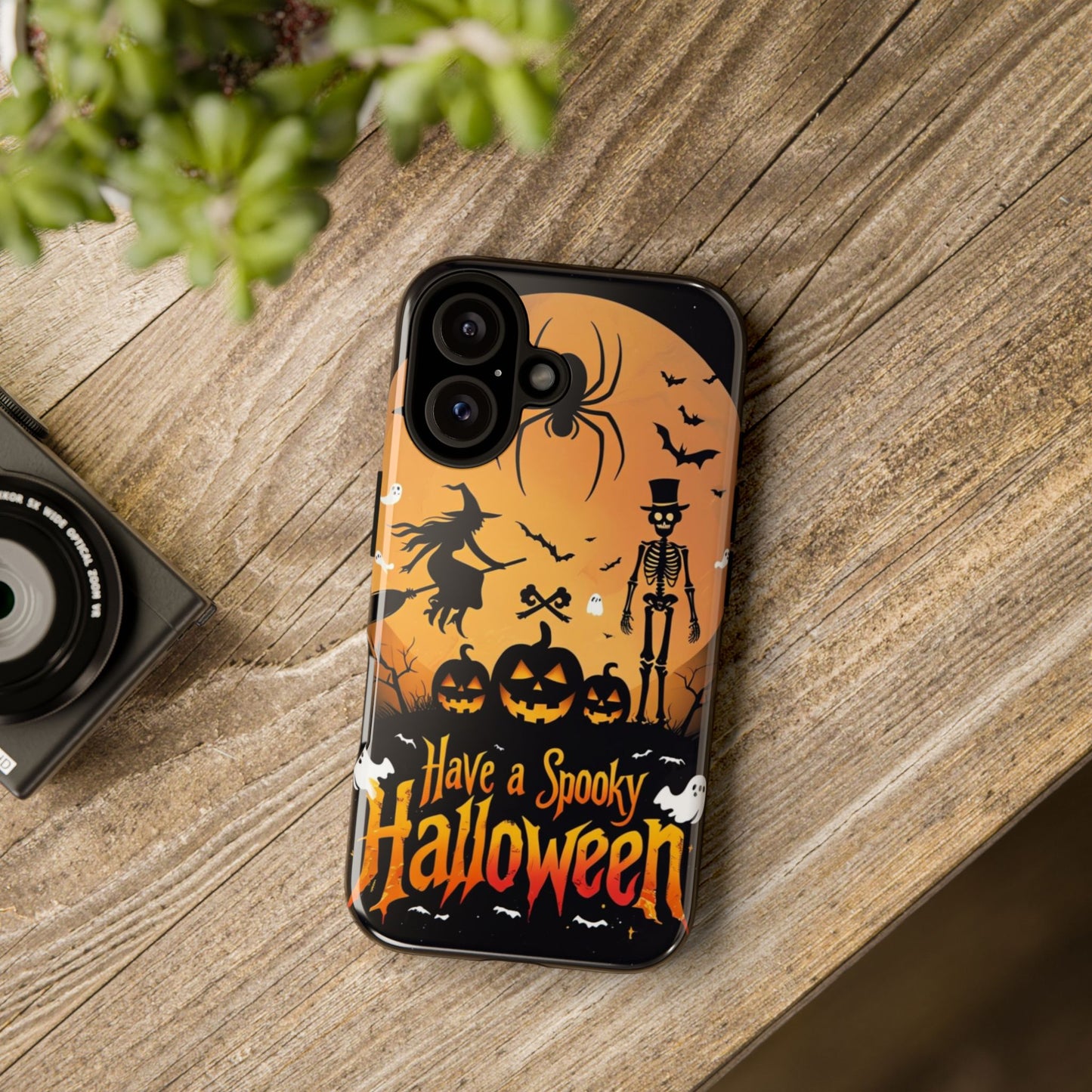 Halloween Phone Case with Jack-o'-Lanterns & Skeletons – Spooky & Stylish Protective Cover