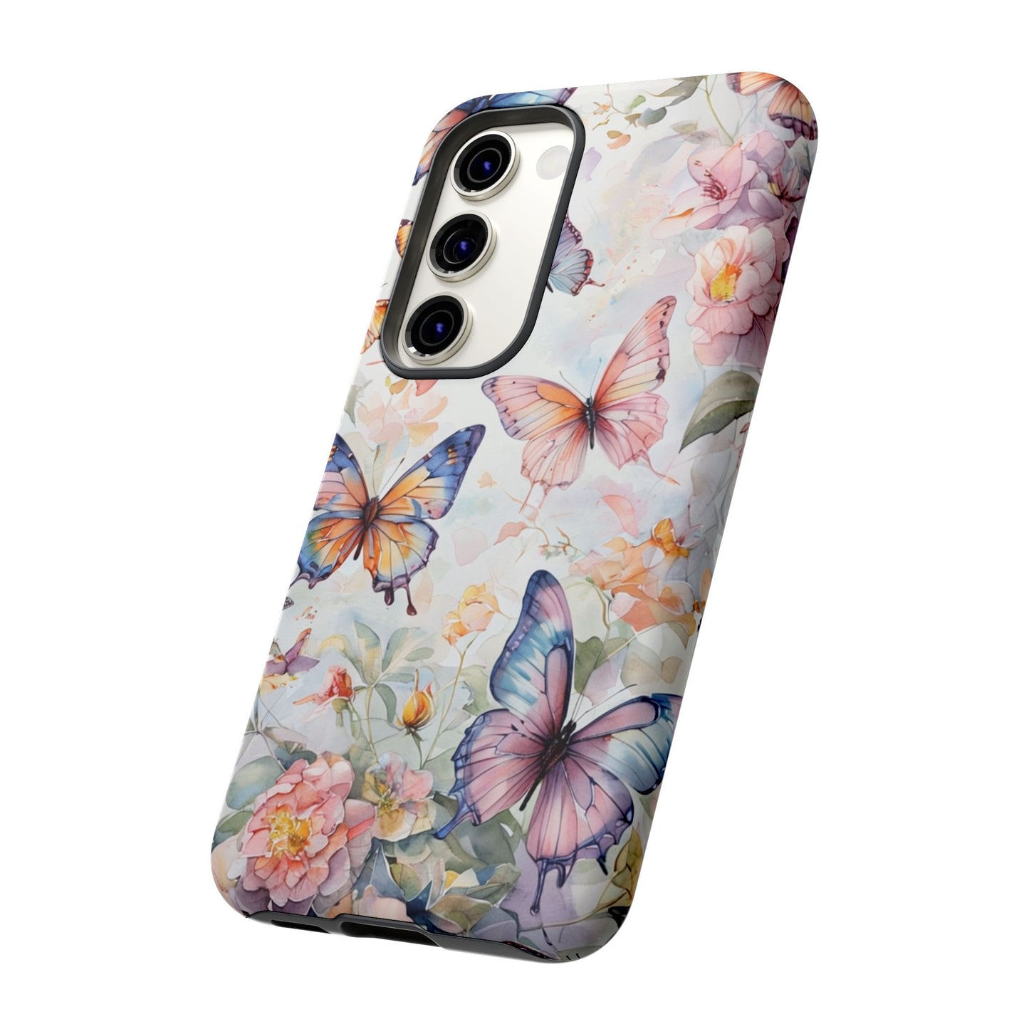 Phone Case Butterfly – Aesthetic Cute Floral Cover - Soft Pastel Butterfly Case