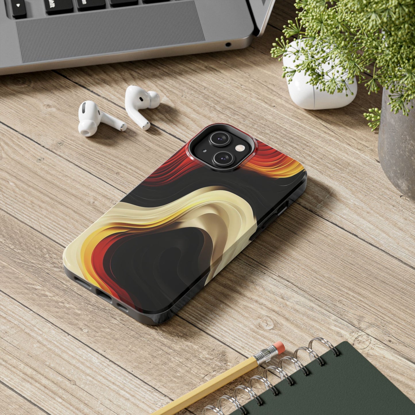 Phone Case Flow Abstract Tough – Shockproof 2-Piece Cover for iPhone & Samsung