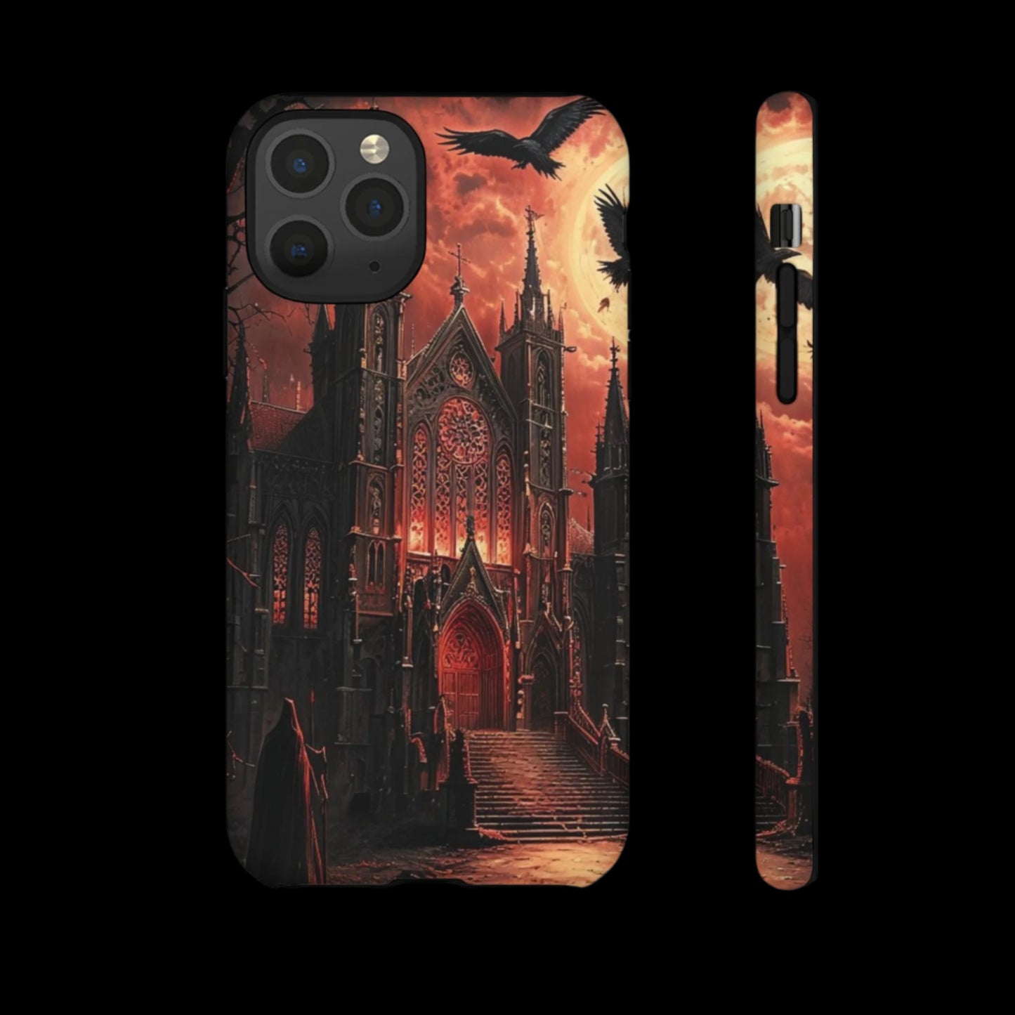 Phone Case Gothic Cathedral - Dark Fantasy Art Cover- Mysterious Gothic Architecture Design