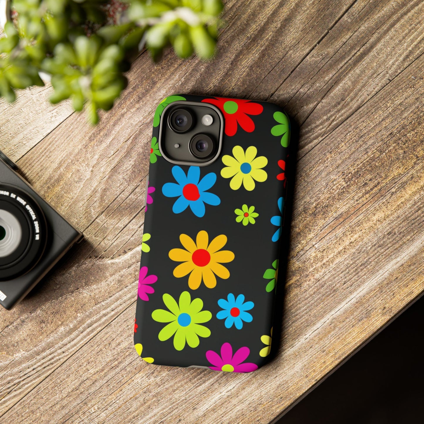 Phone Case Colorful Daisy – Cute Floral Cover - Aesthetic Multicolor Flower Case