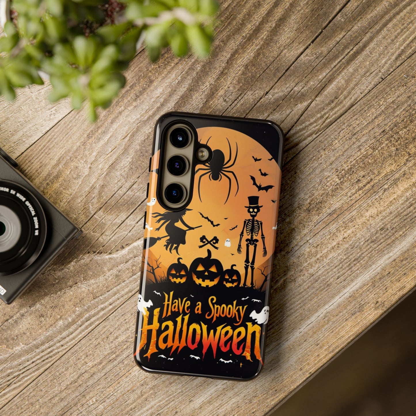 Halloween Phone Case with Jack-o'-Lanterns & Skeletons – Spooky & Stylish Protective Cover
