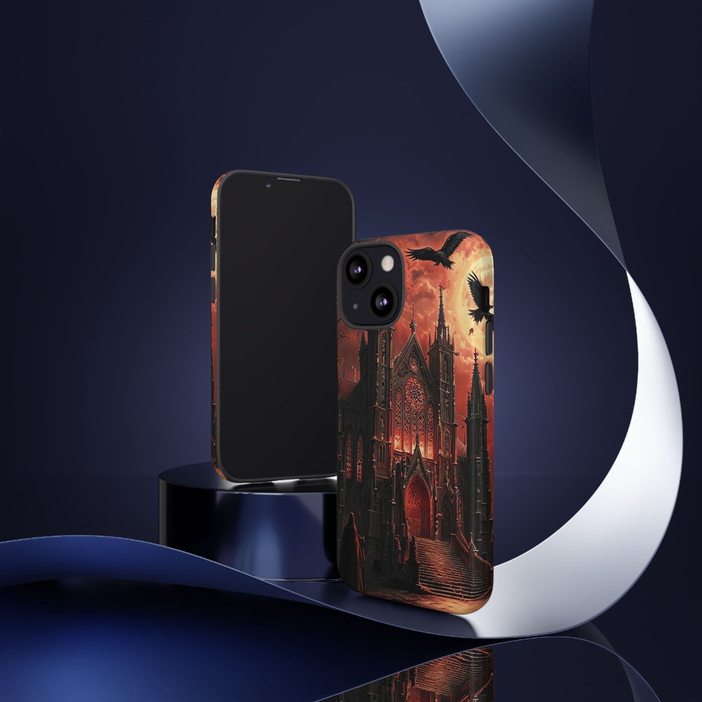 Phone Case Gothic Cathedral - Dark Fantasy Art Cover- Mysterious Gothic Architecture Design