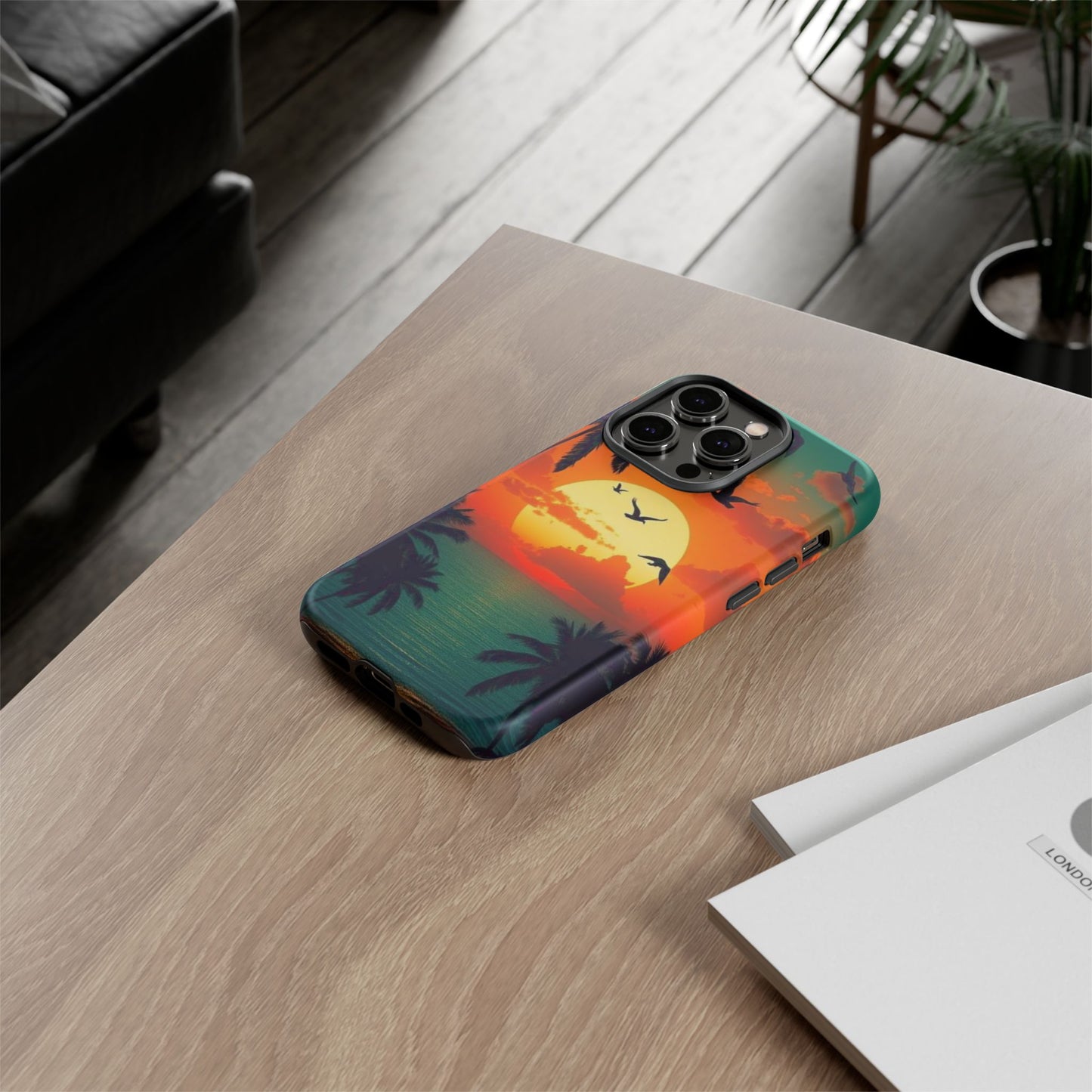 Phone Case Tropical Sunset - Beach Vibes - Aesthetic Summer Case Gift