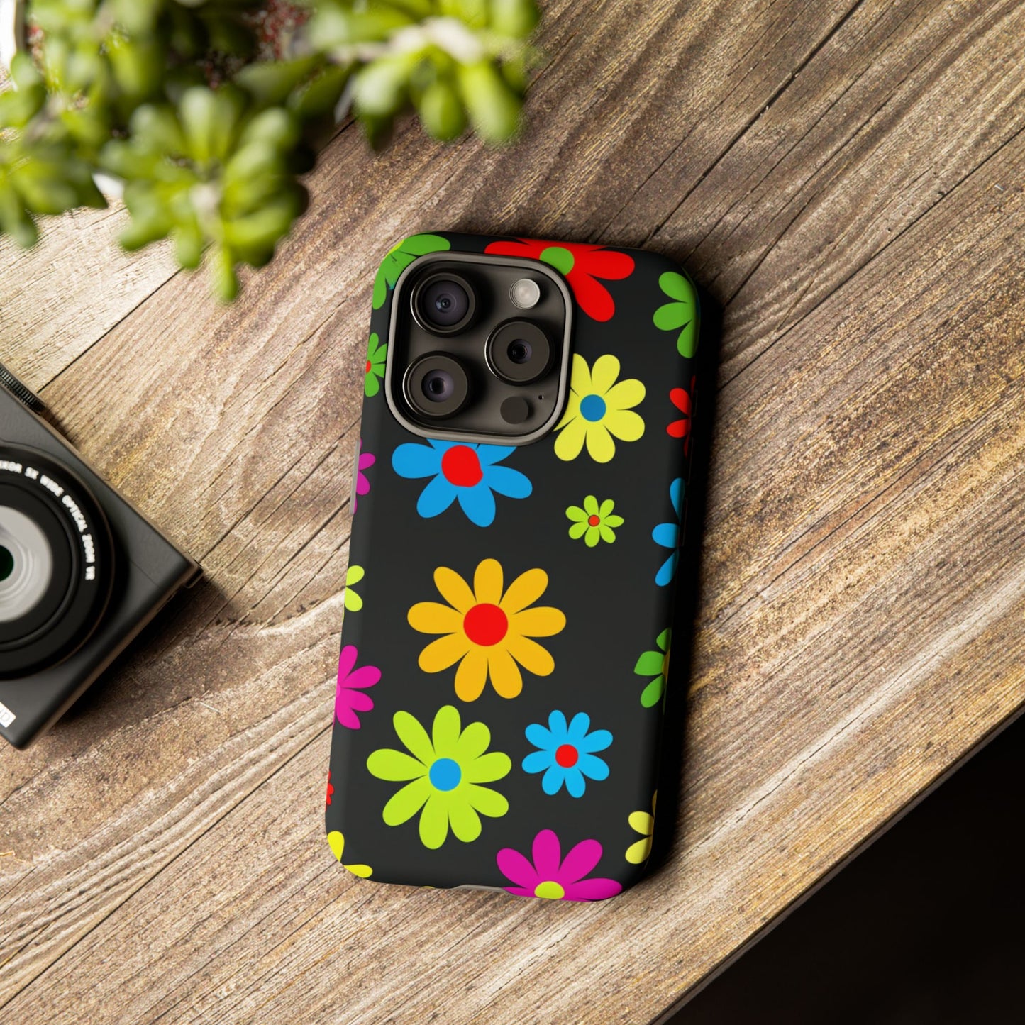 Phone Case Colorful Daisy – Cute Floral Cover - Aesthetic Multicolor Flower Case