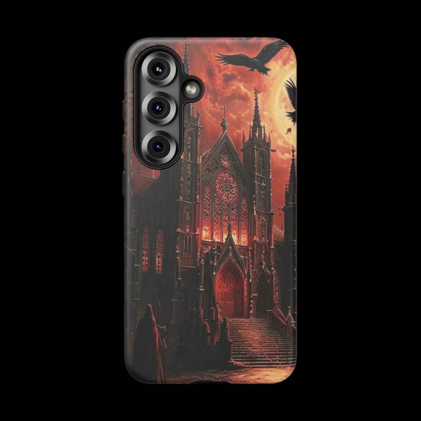 Phone Case Gothic Cathedral - Dark Fantasy Art Cover- Mysterious Gothic Architecture Design
