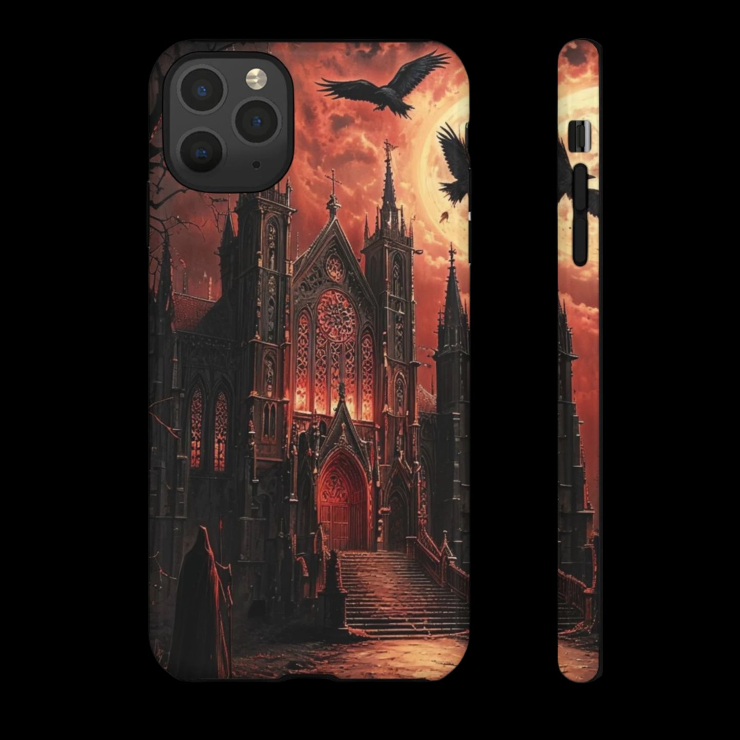 Phone Case Gothic Cathedral - Dark Fantasy Art Cover- Mysterious Gothic Architecture Design