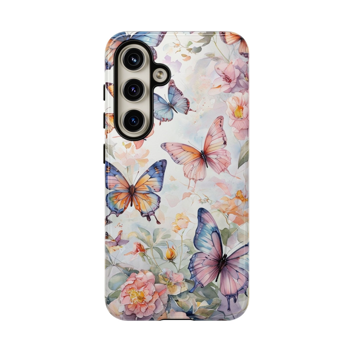 Phone Case Butterfly – Aesthetic Cute Floral Cover - Soft Pastel Butterfly Case