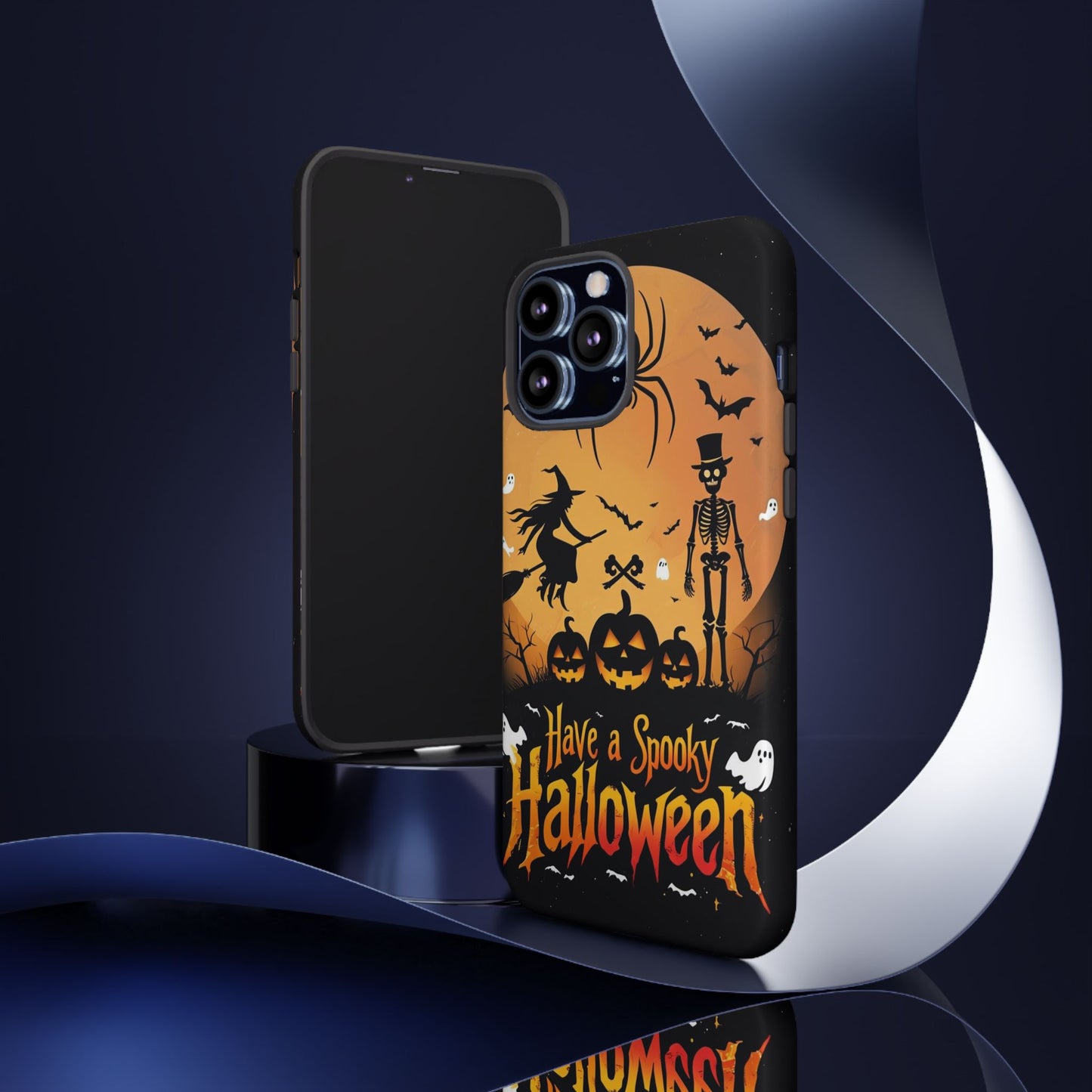 Halloween Phone Case with Jack-o'-Lanterns & Skeletons – Spooky & Stylish Protective Cover