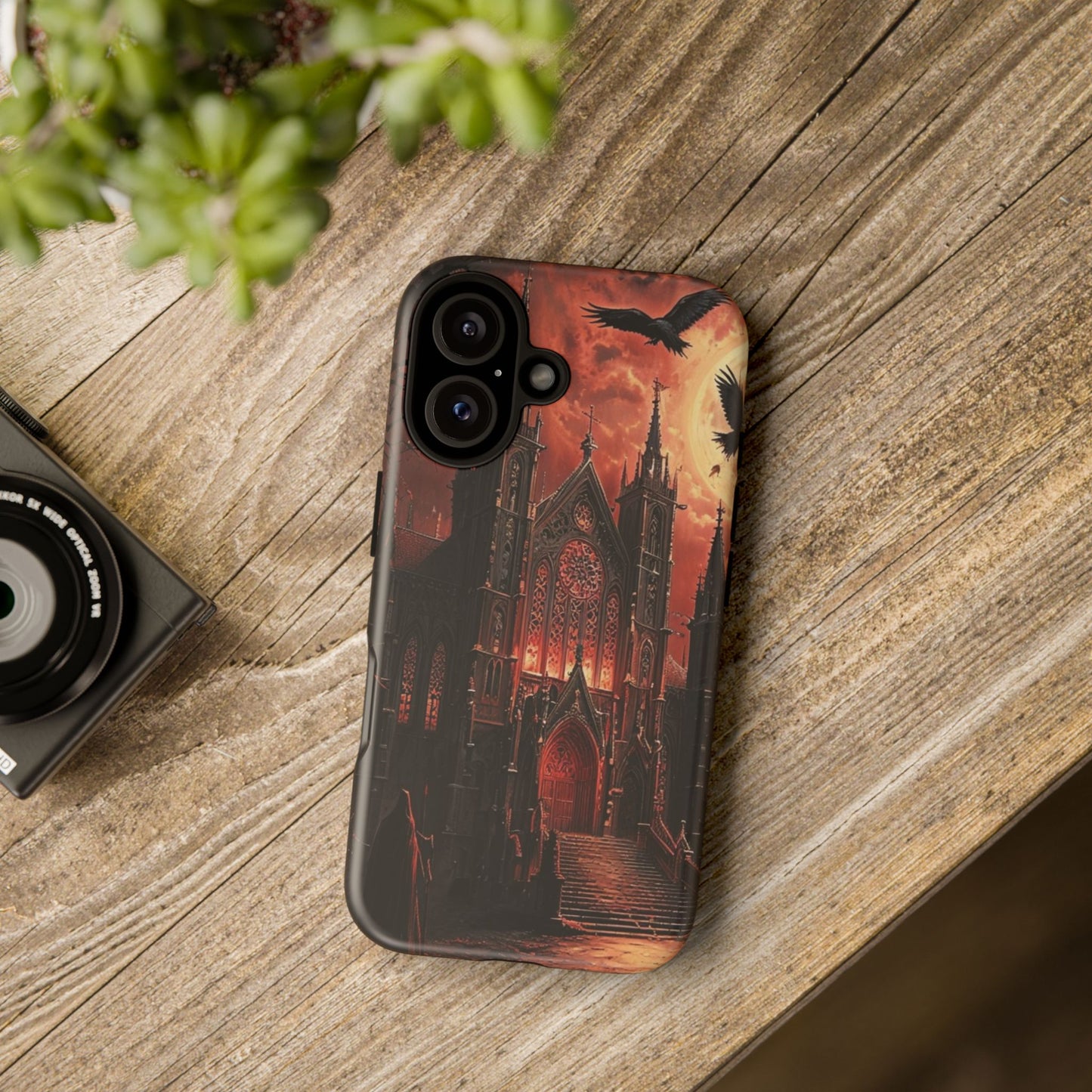 Phone Case Gothic Cathedral - Dark Fantasy Art Cover- Mysterious Gothic Architecture Design