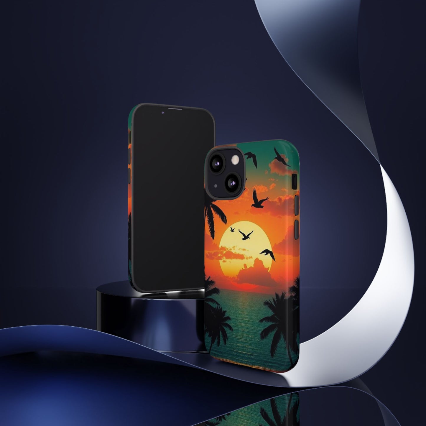 Phone Case Tropical Sunset - Beach Vibes - Aesthetic Summer Case Gift