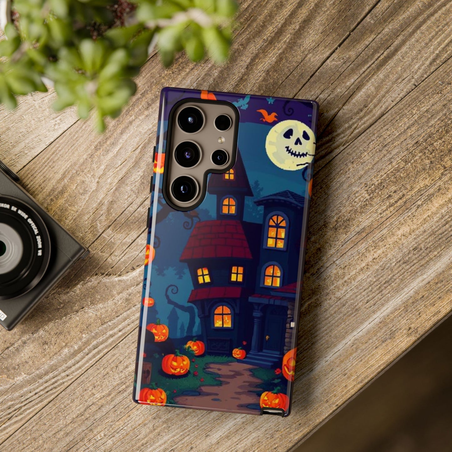 Haunted House Halloween Phone Case – Spooky Jack-o’-Lantern Design