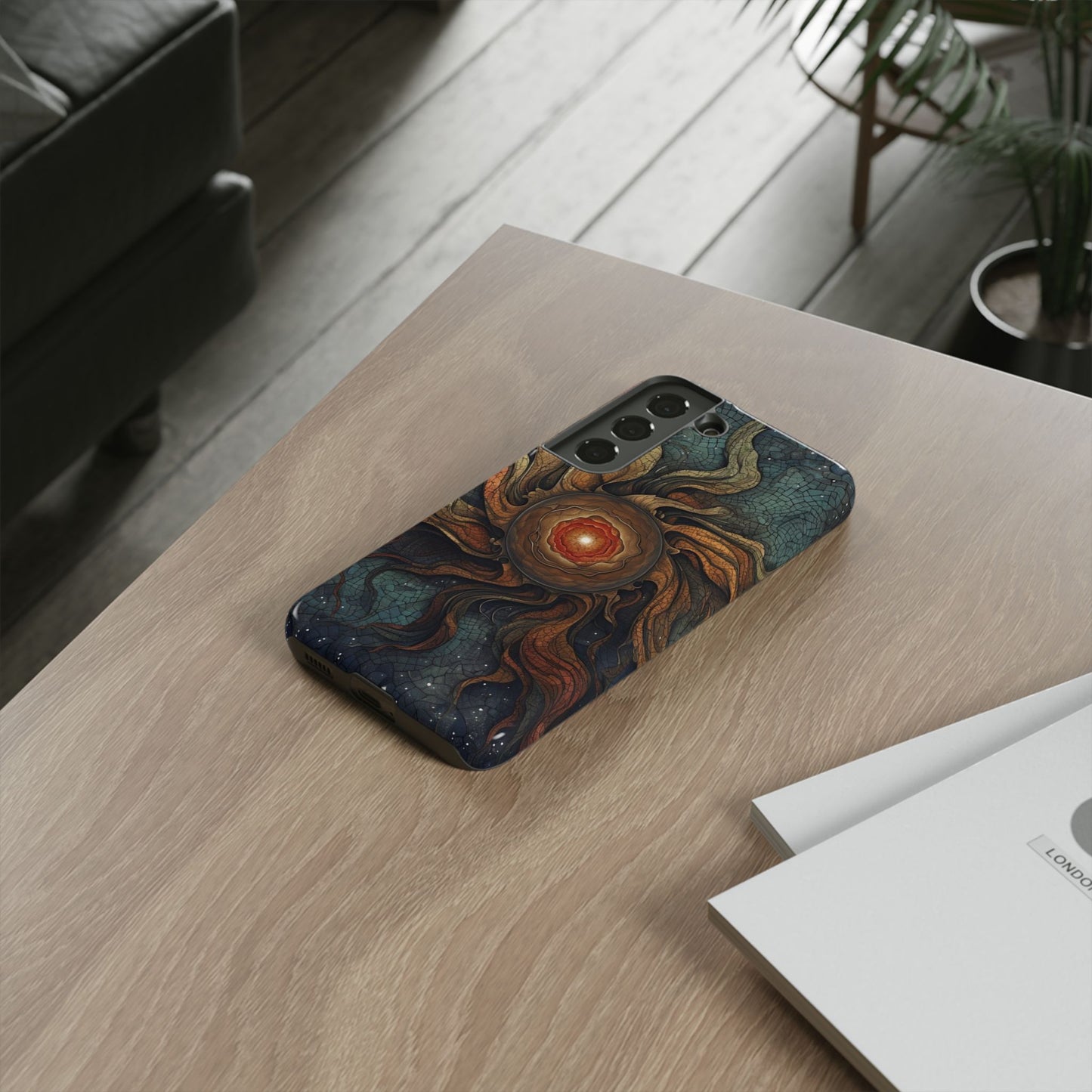 Phone Case Sun Core Galaxy – Abstract Cosmic Art Design