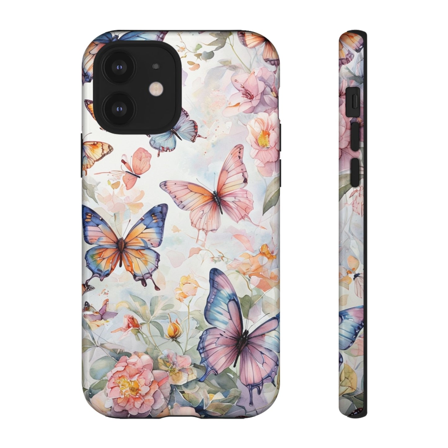 Phone Case Butterfly – Aesthetic Cute Floral Cover - Soft Pastel Butterfly Case