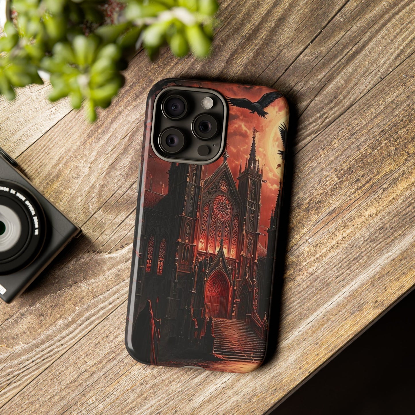 Phone Case Gothic Cathedral - Dark Fantasy Art Cover- Mysterious Gothic Architecture Design