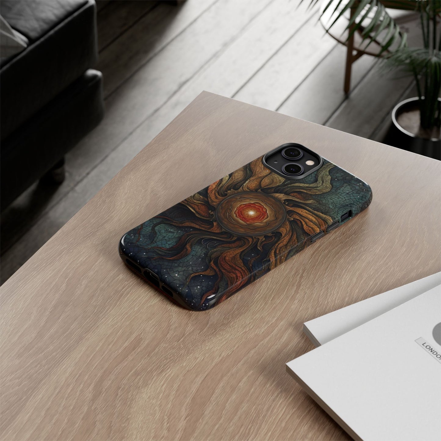 Phone Case Sun Core Galaxy – Abstract Cosmic Art Design