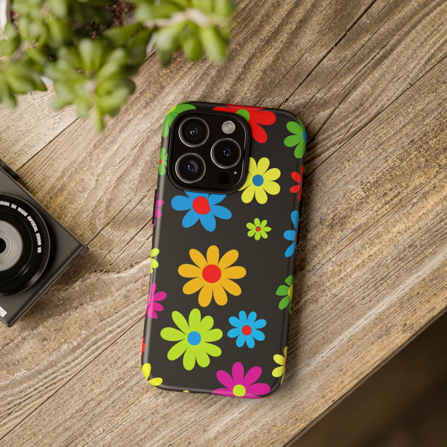 Phone Case Colorful Daisy – Cute Floral Cover - Aesthetic Multicolor Flower Case