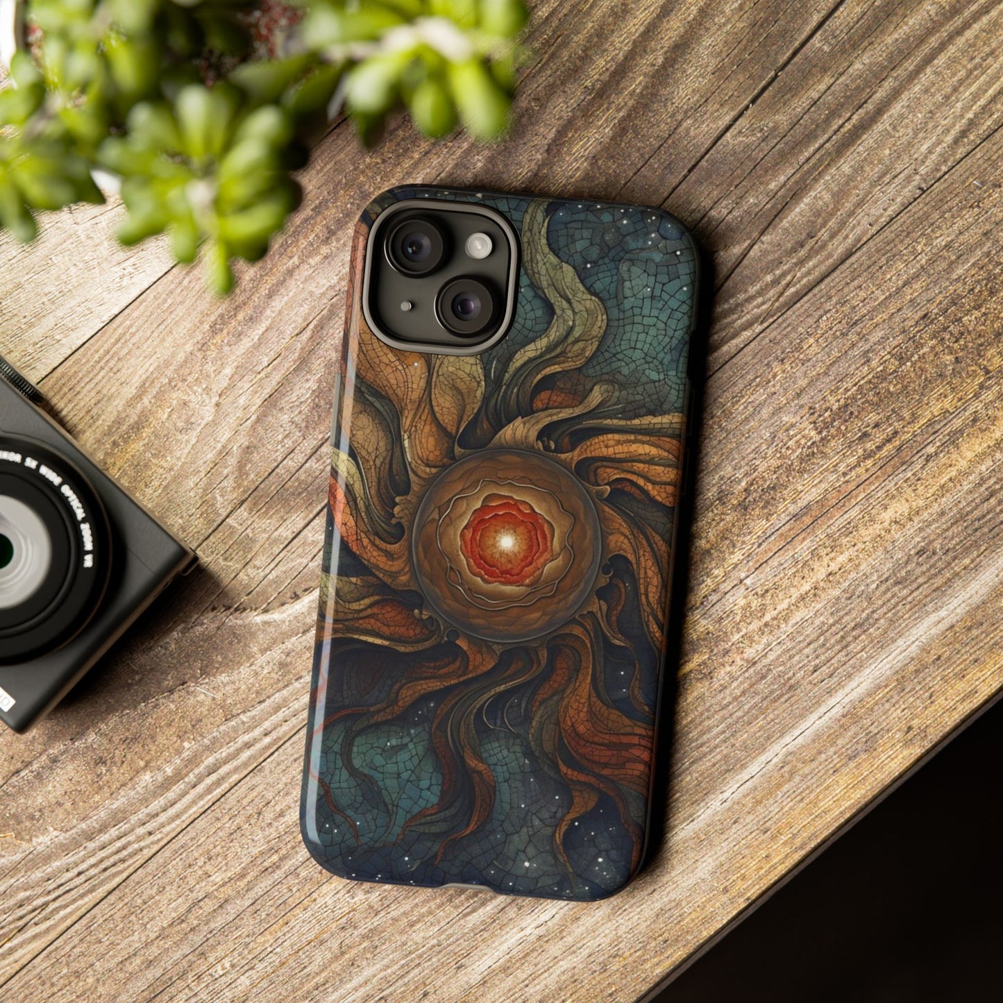Phone Case Sun Core Galaxy – Abstract Cosmic Art Design
