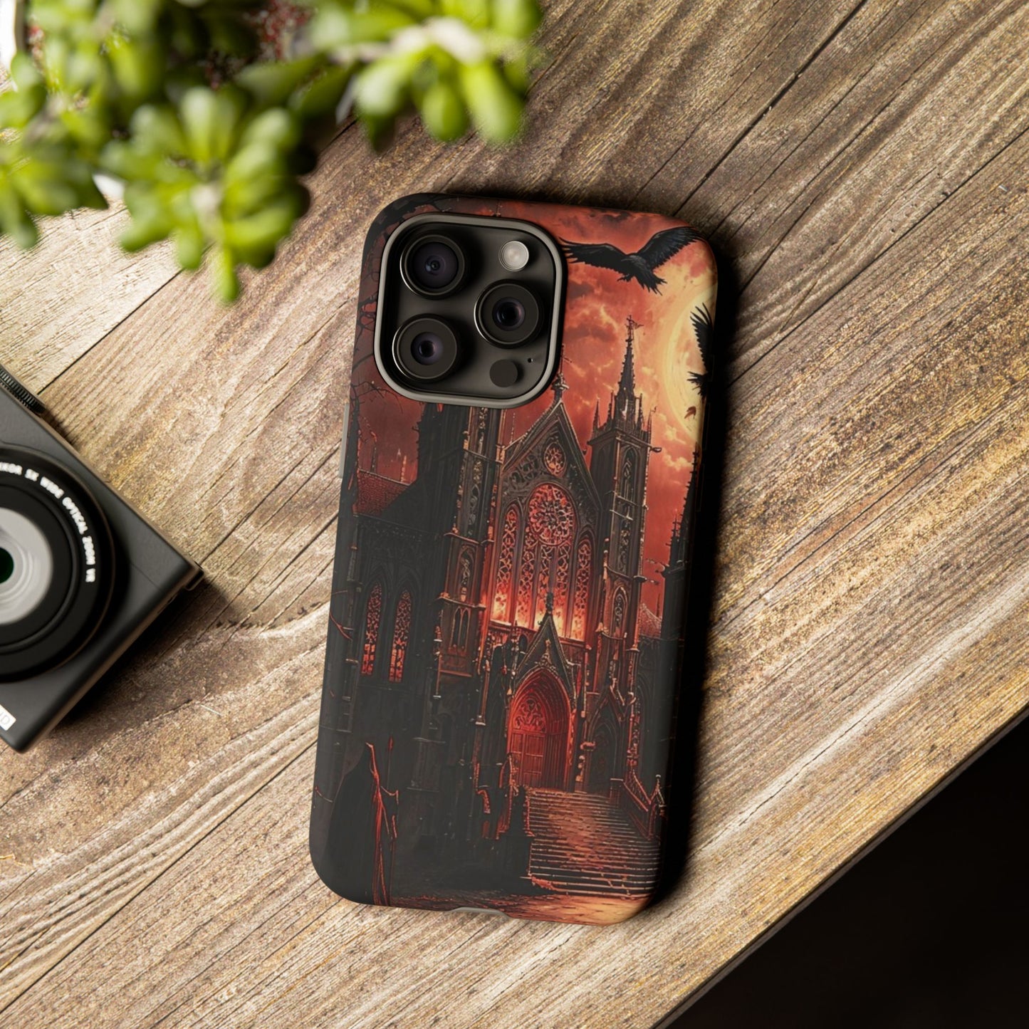 Phone Case Gothic Cathedral - Dark Fantasy Art Cover- Mysterious Gothic Architecture Design