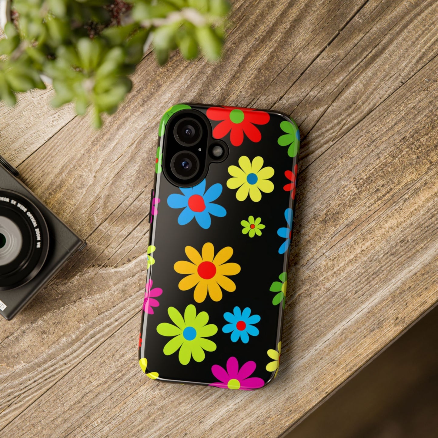 Phone Case Colorful Daisy – Cute Floral Cover - Aesthetic Multicolor Flower Case