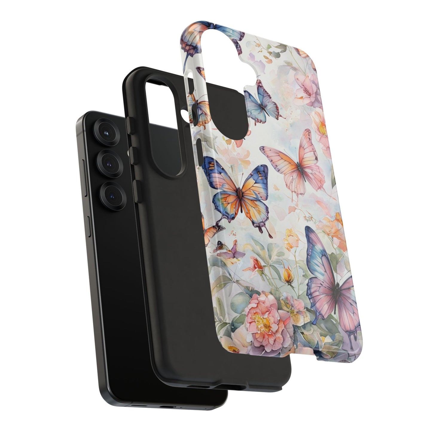 Phone Case Butterfly – Aesthetic Cute Floral Cover - Soft Pastel Butterfly Case