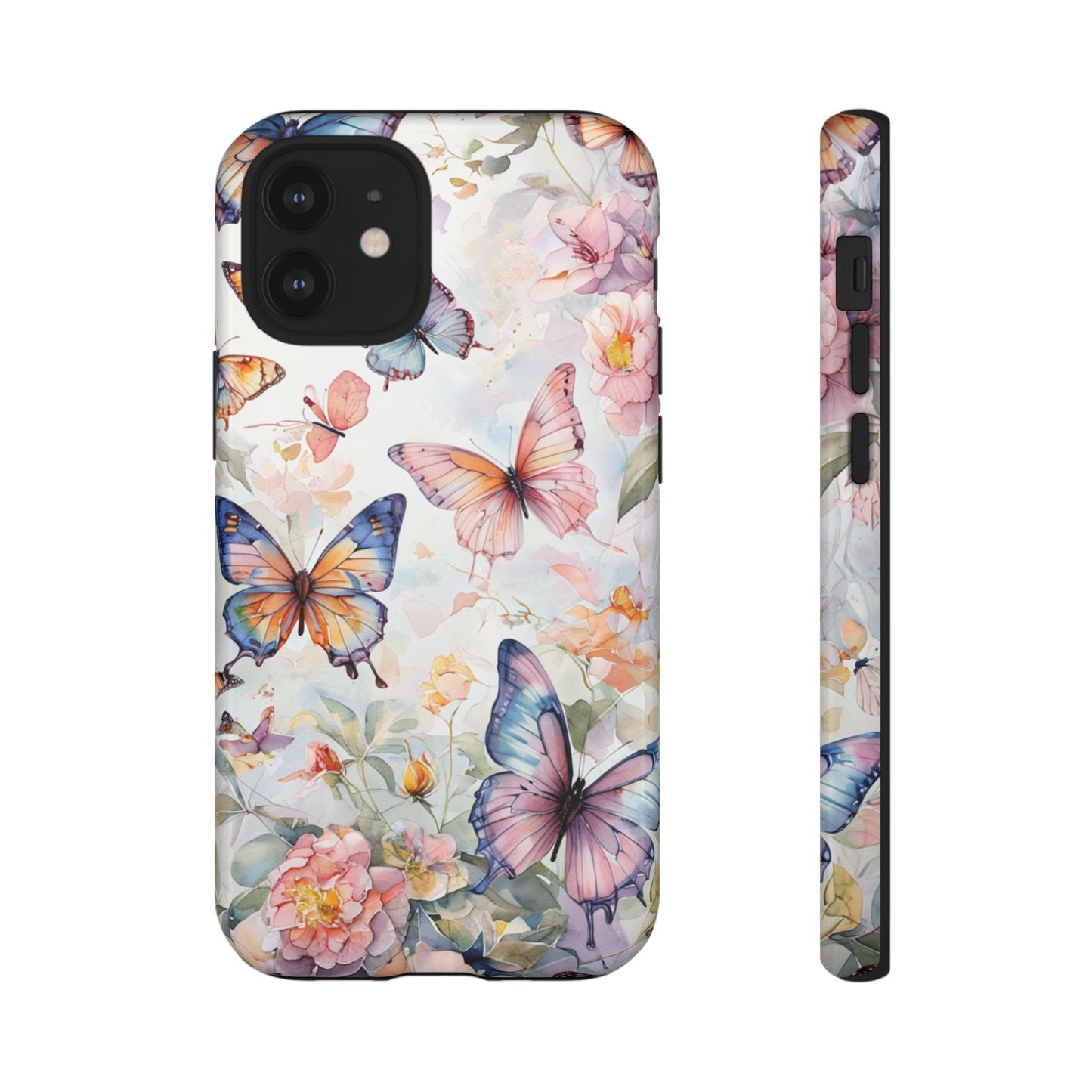 Phone Case Butterfly – Aesthetic Cute Floral Cover - Soft Pastel Butterfly Case