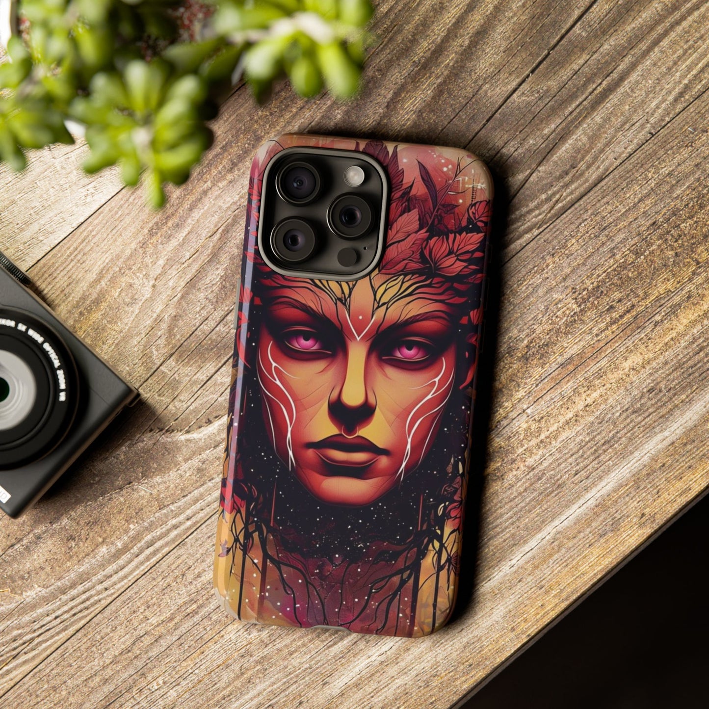 Phone Case Fantasy Art – Mystical Nature Goddess Design