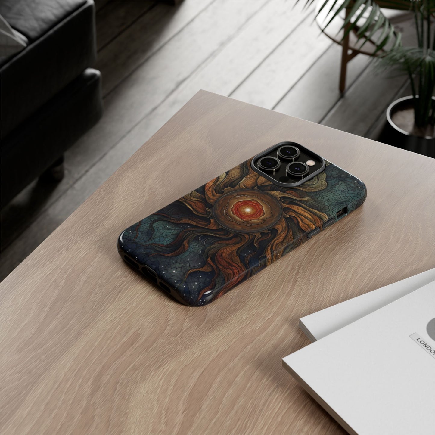 Phone Case Sun Core Galaxy – Abstract Cosmic Art Design
