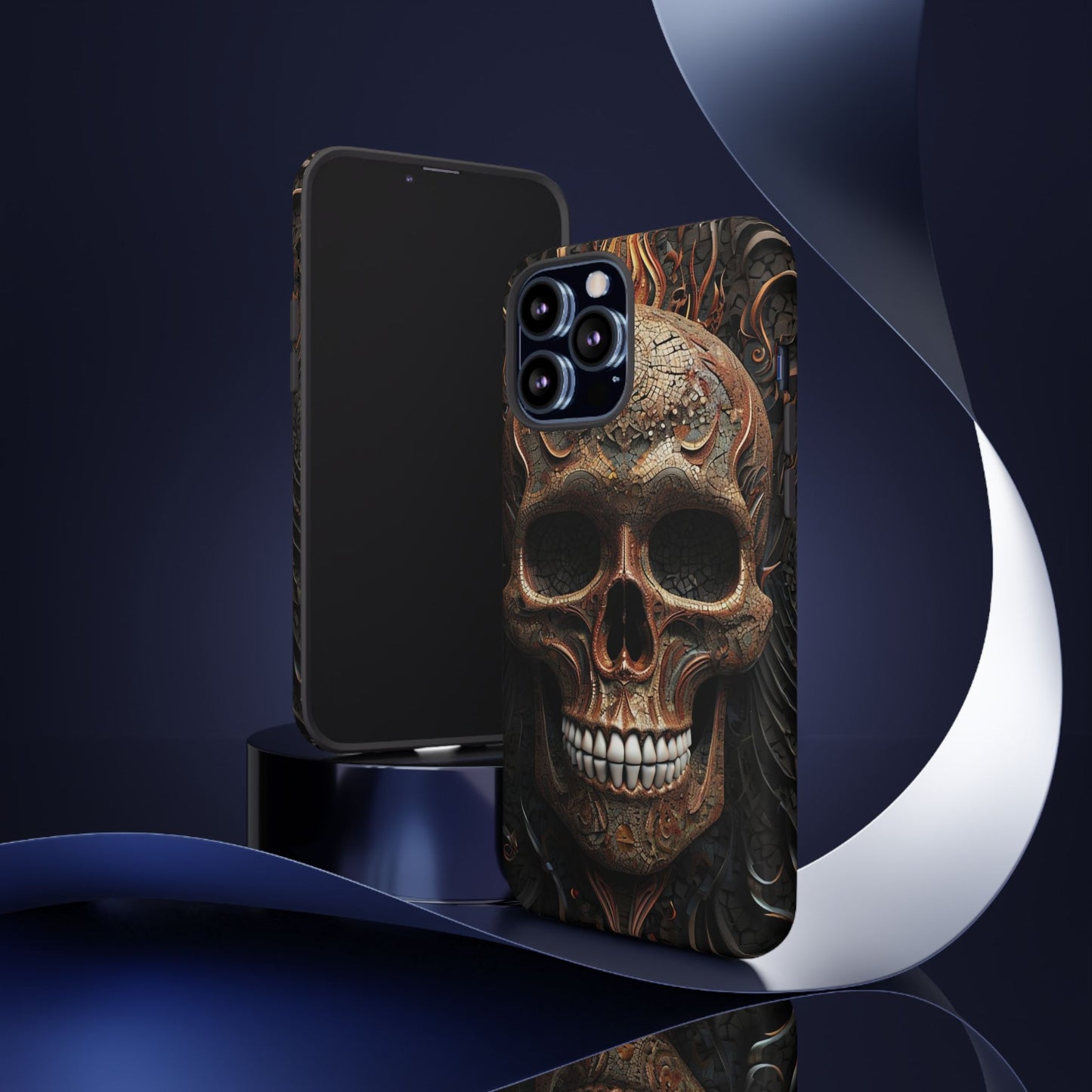 Phone Case Skull Armor – Dark Gothic Horror Cover for Metalheads
