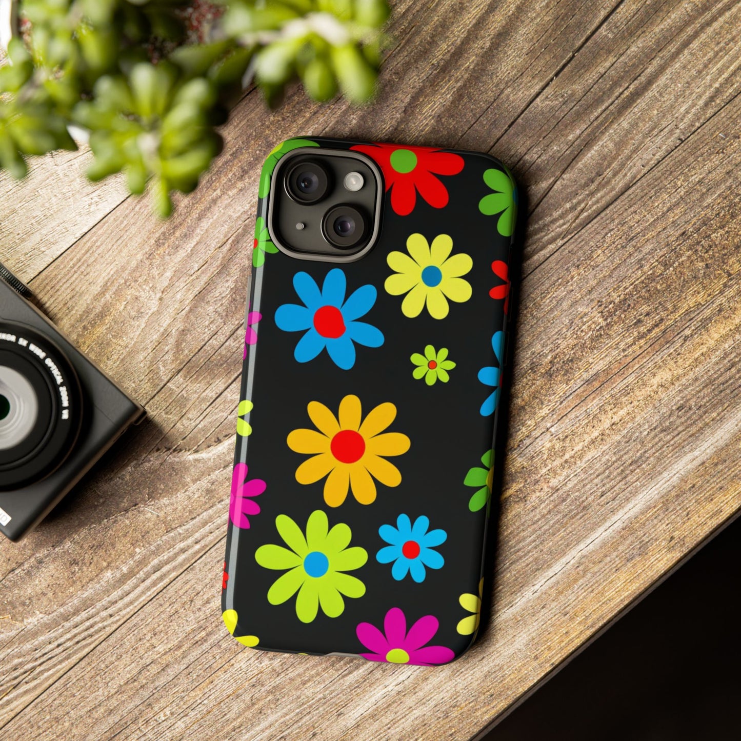 Phone Case Colorful Daisy – Cute Floral Cover - Aesthetic Multicolor Flower Case