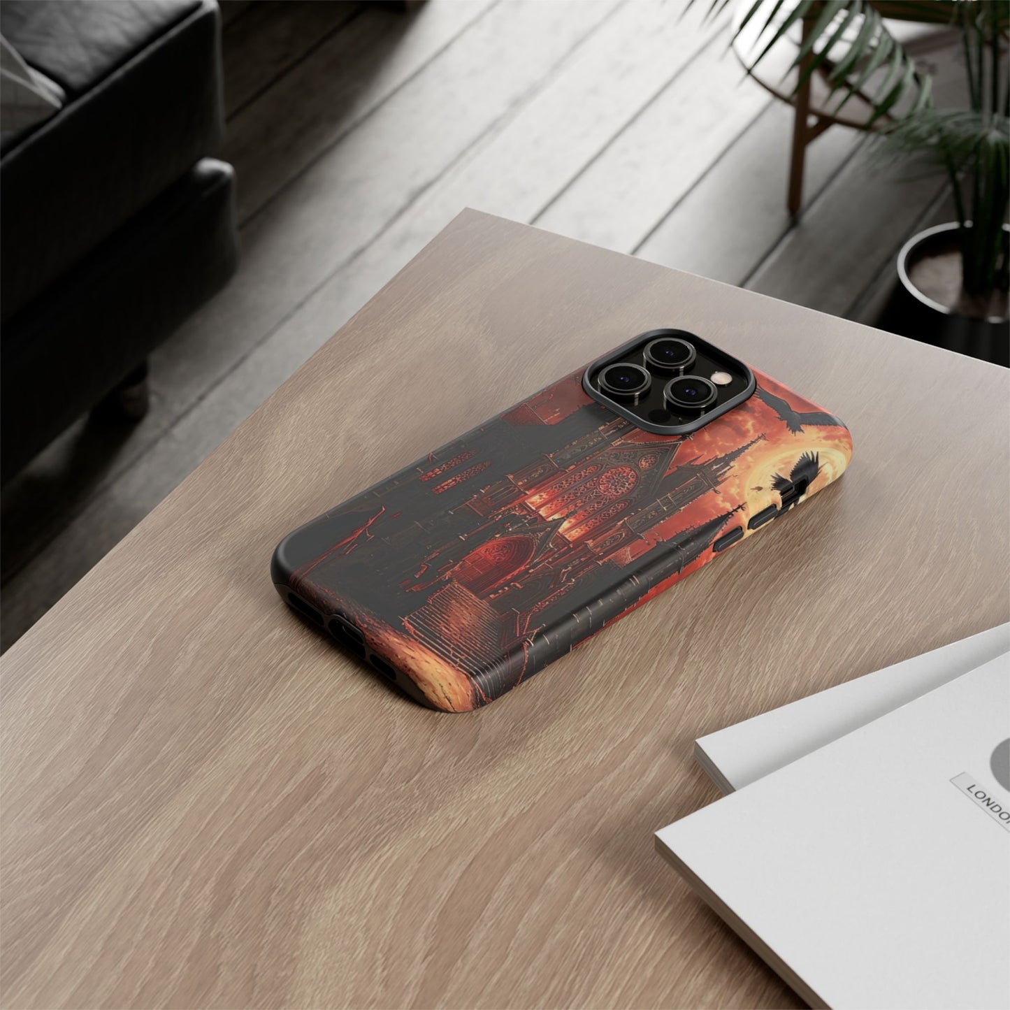 Phone Case Gothic Cathedral - Dark Fantasy Art Cover- Mysterious Gothic Architecture Design