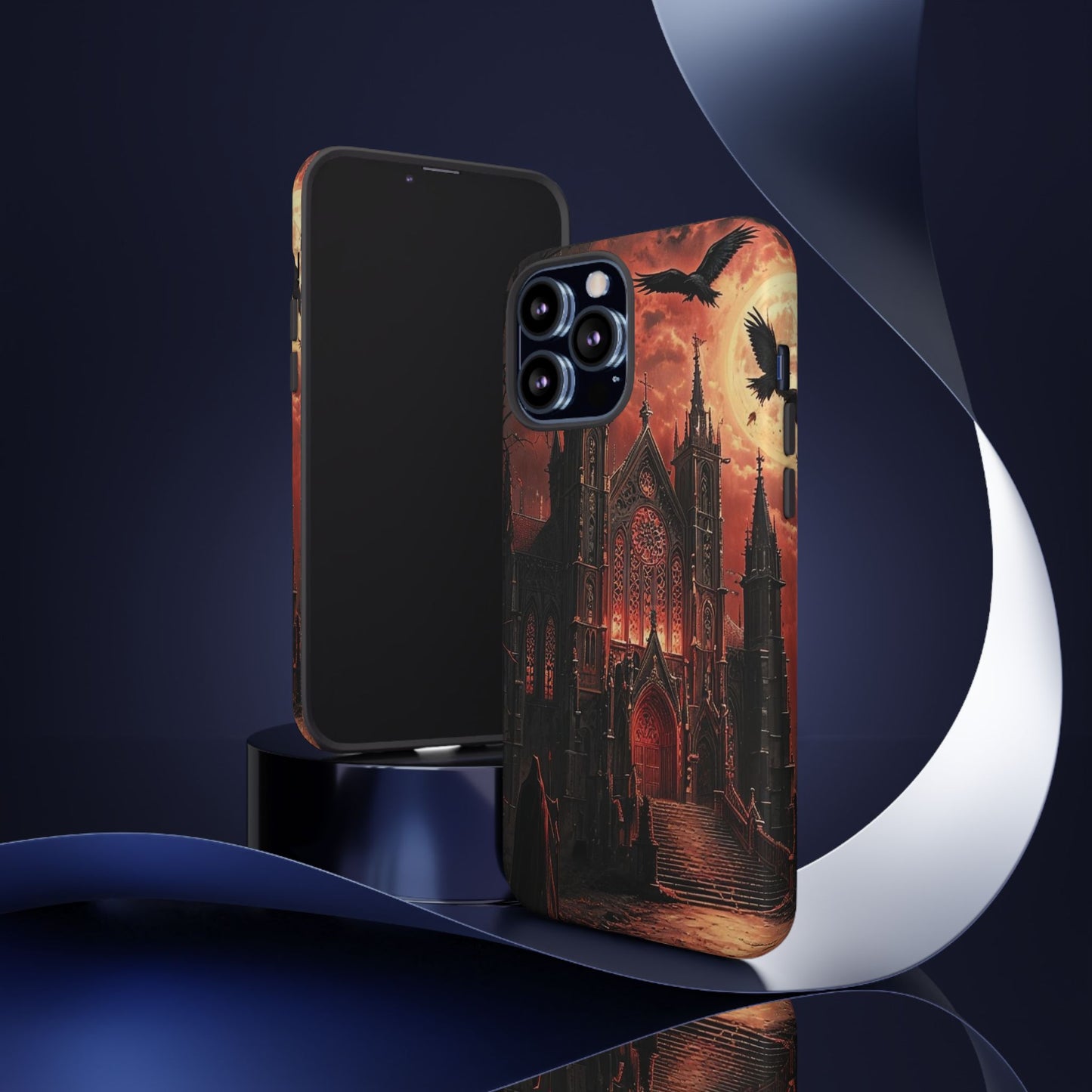 Phone Case Gothic Cathedral - Dark Fantasy Art Cover- Mysterious Gothic Architecture Design
