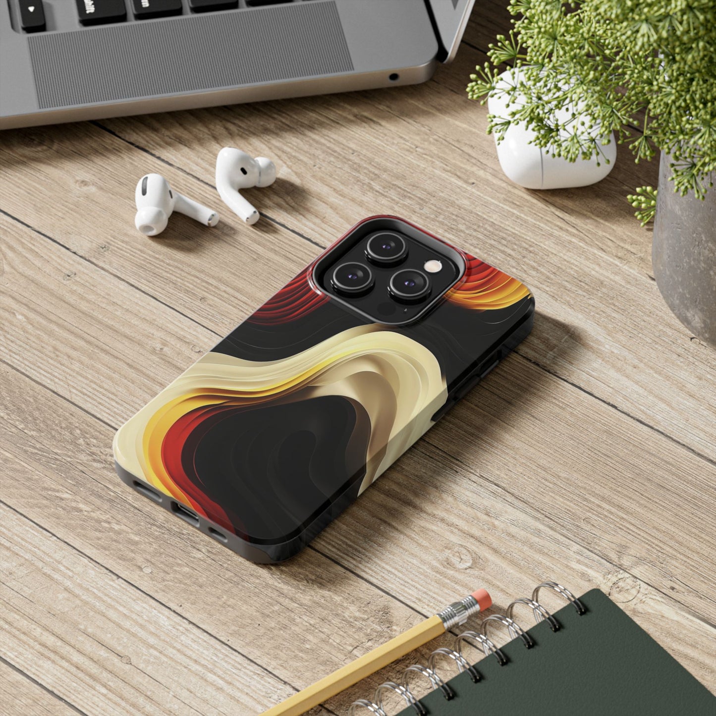 Phone Case Flow Abstract Tough – Shockproof 2-Piece Cover for iPhone & Samsung