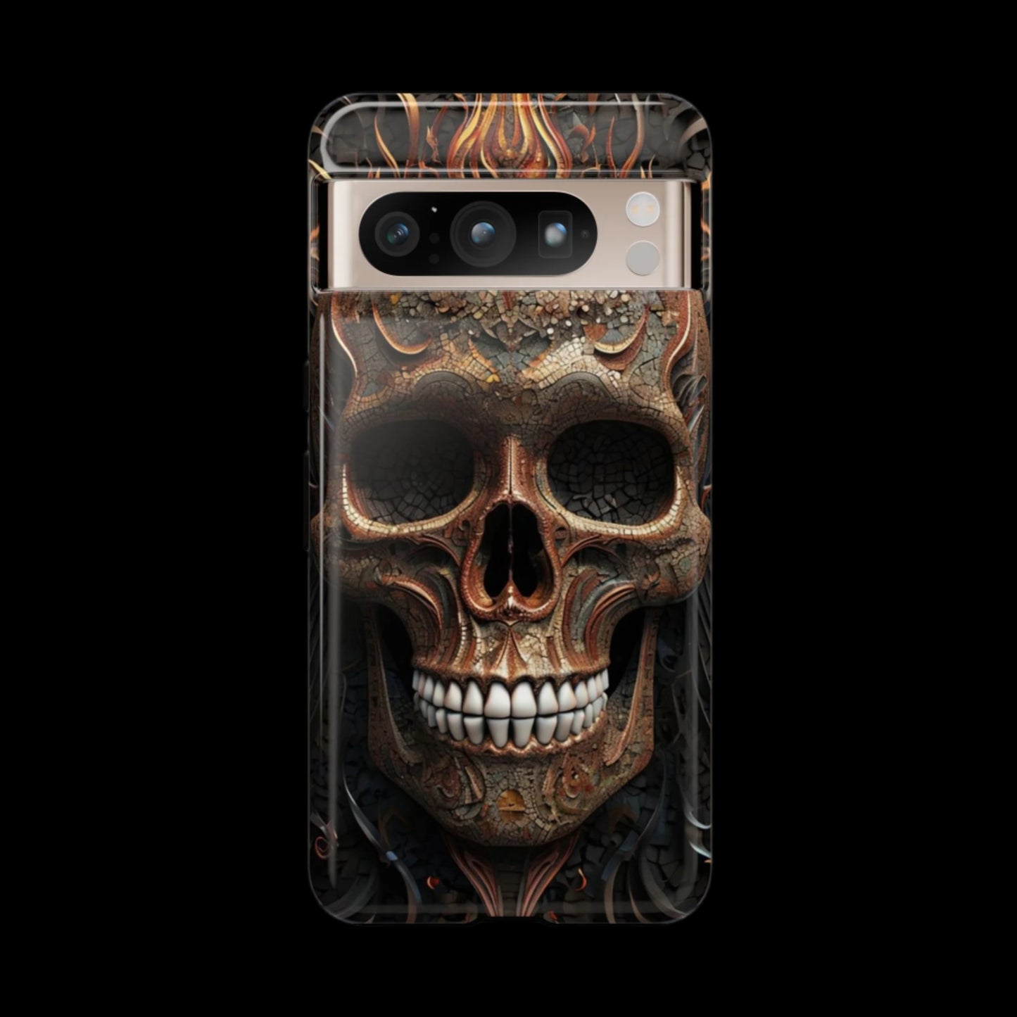 Phone Case Skull Armor – Dark Gothic Horror Cover for Metalheads