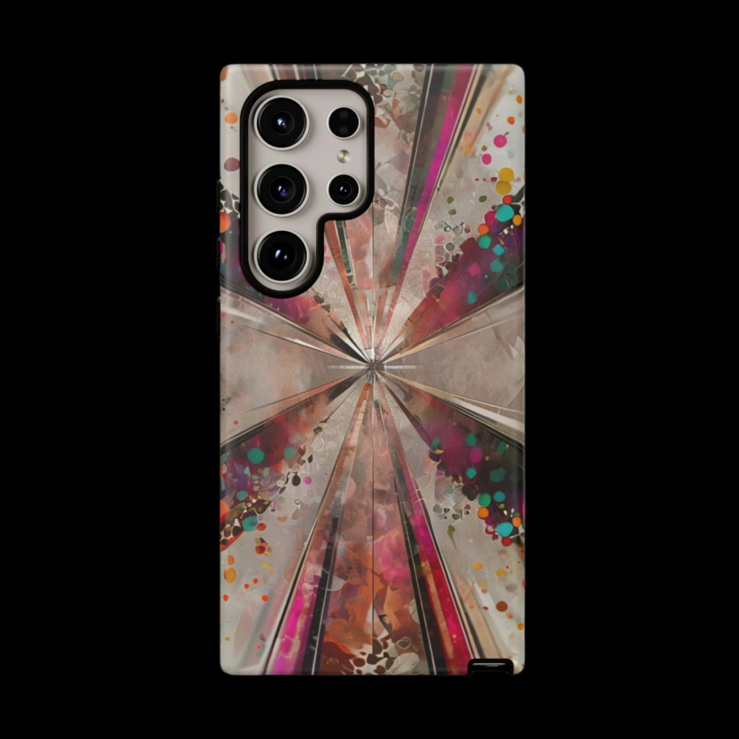 Phone Case Color Burst Abstract – Modern Art Cover for iPhone & Samsung