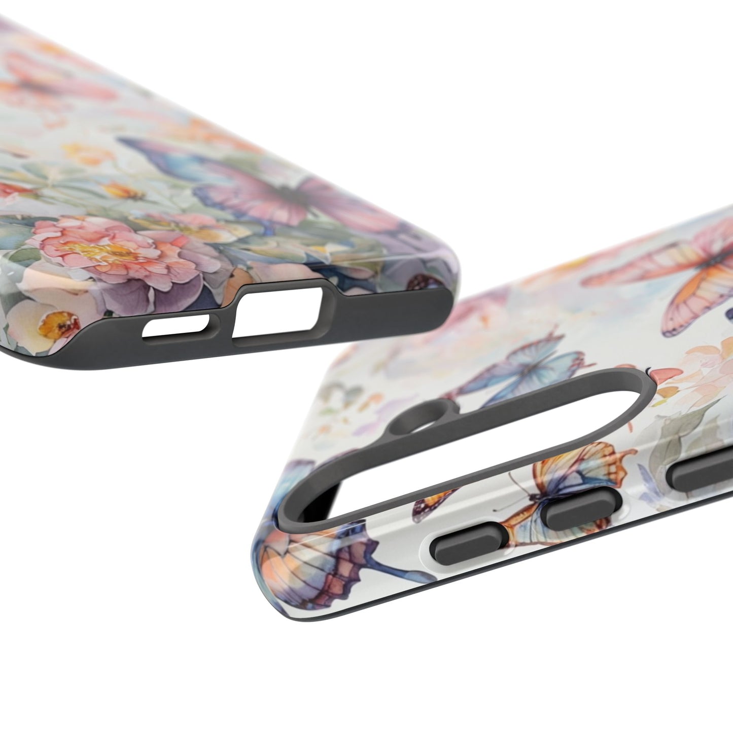 Phone Case Butterfly – Aesthetic Cute Floral Cover - Soft Pastel Butterfly Case