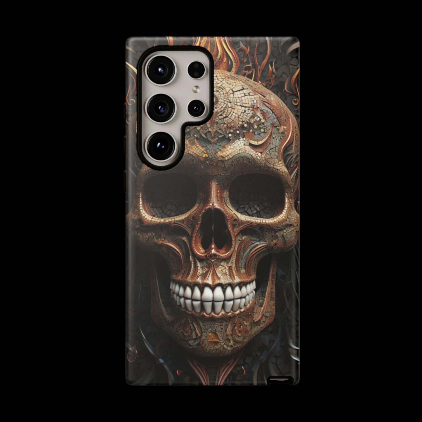 Phone Case Skull Armor – Dark Gothic Horror Cover for Metalheads