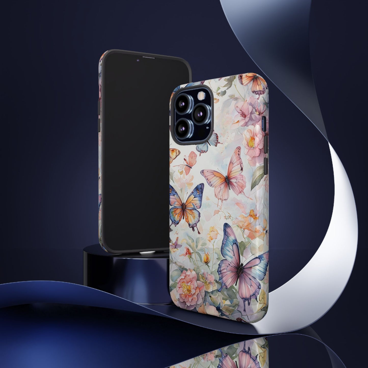 Phone Case Butterfly – Aesthetic Cute Floral Cover - Soft Pastel Butterfly Case
