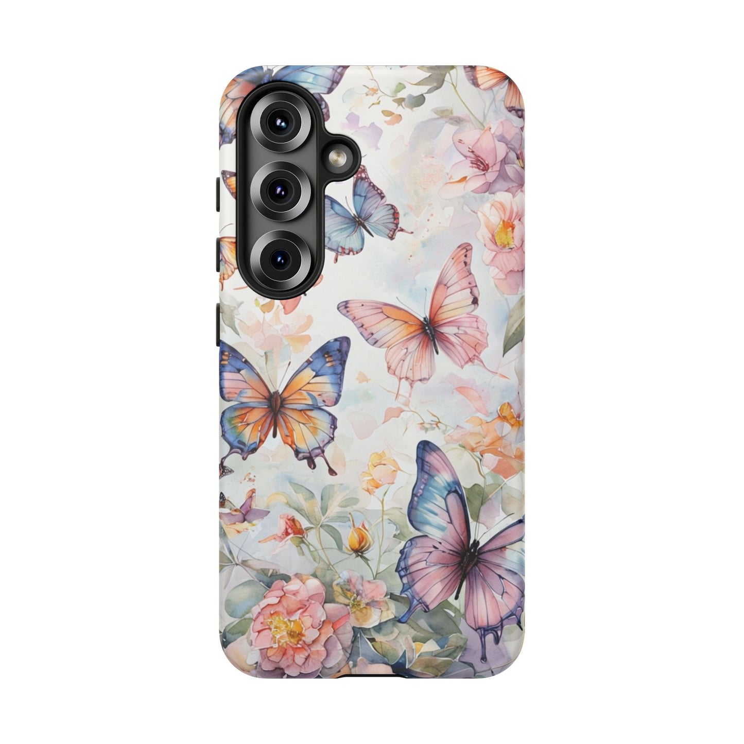Phone Case Butterfly – Aesthetic Cute Floral Cover - Soft Pastel Butterfly Case