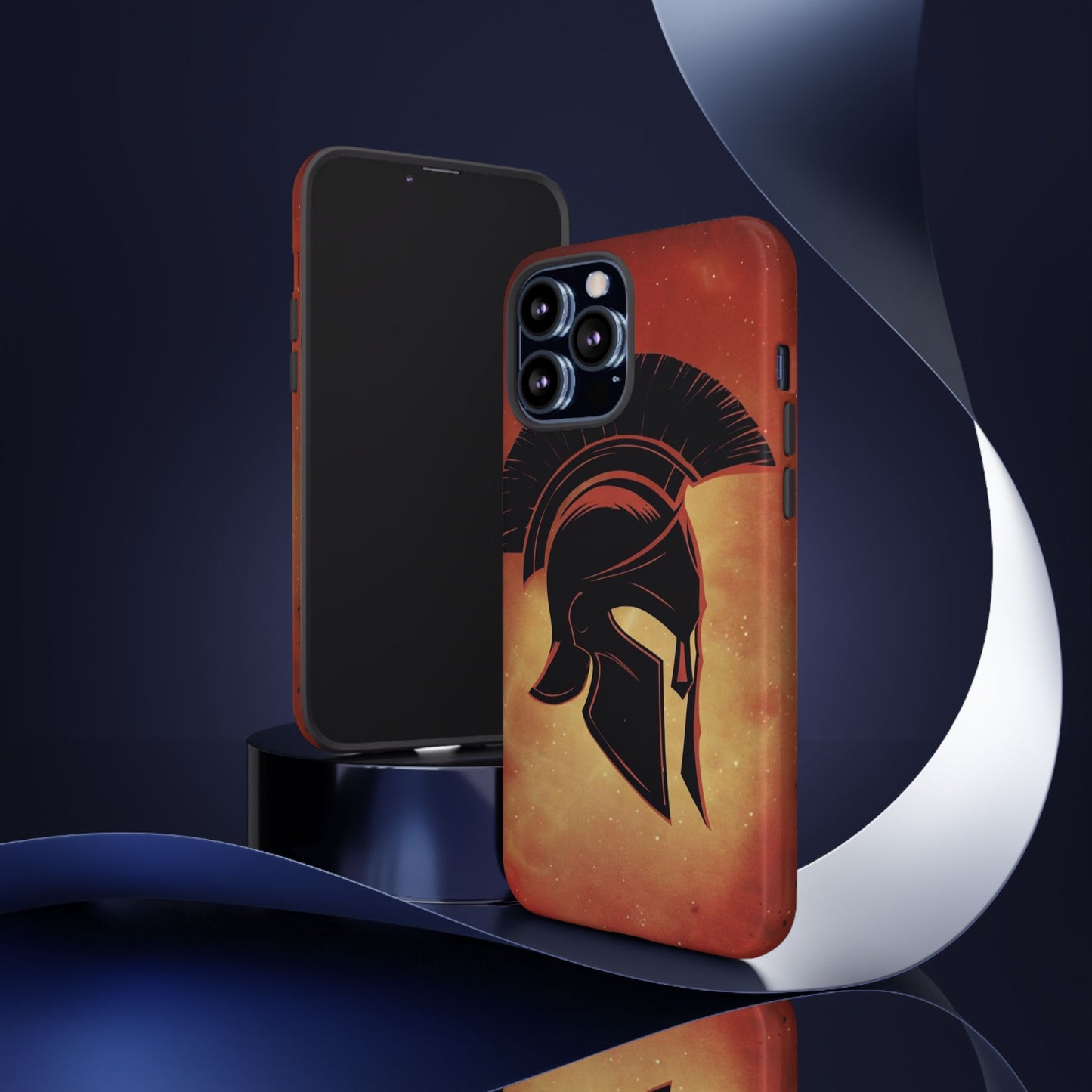 Spartan Warrior Phone Case – Durable Protective Cover with Ancient Helmet Design