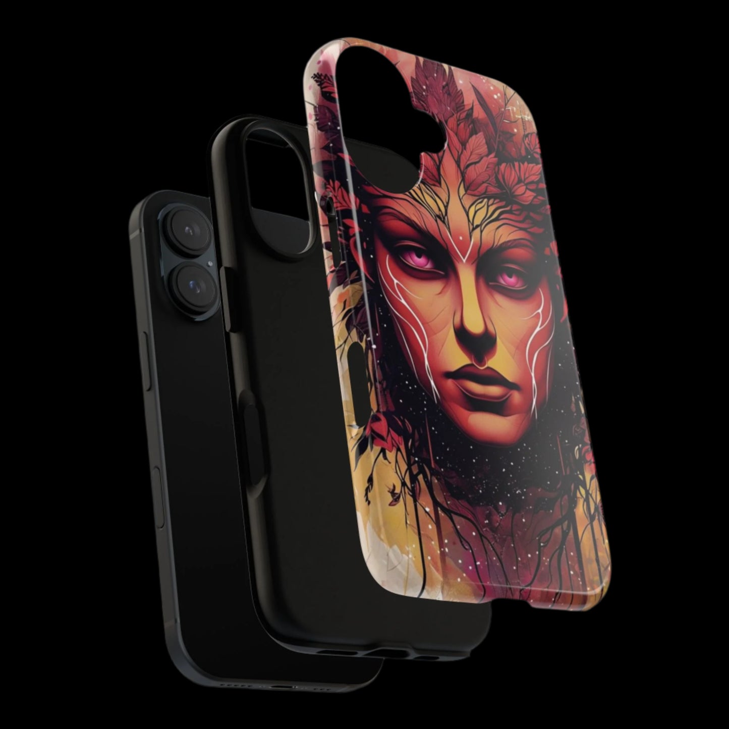 Phone Case Fantasy Art – Mystical Nature Goddess Design