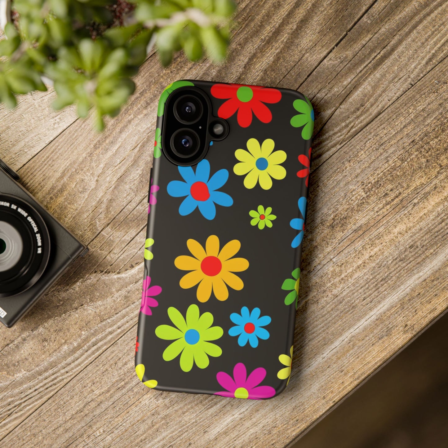 Phone Case Colorful Daisy – Cute Floral Cover - Aesthetic Multicolor Flower Case