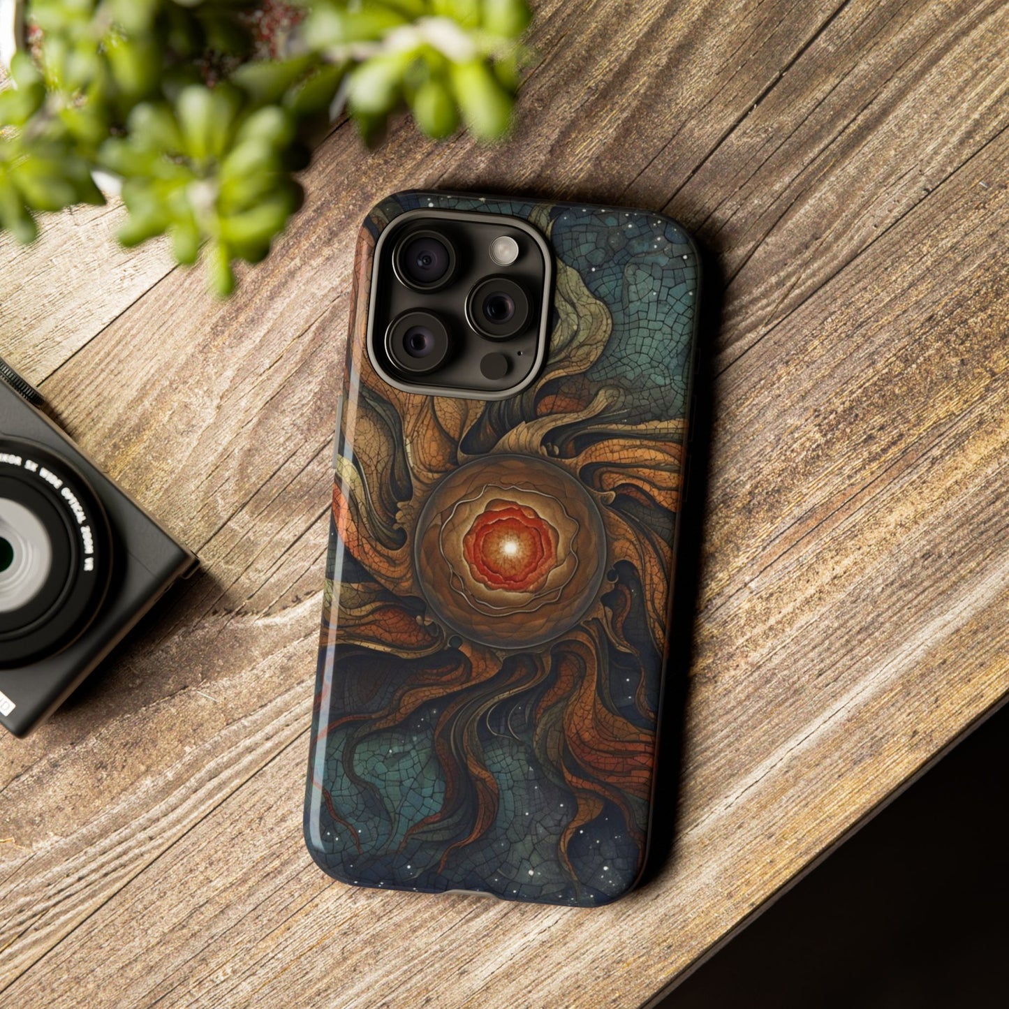 Phone Case Sun Core Galaxy – Abstract Cosmic Art Design