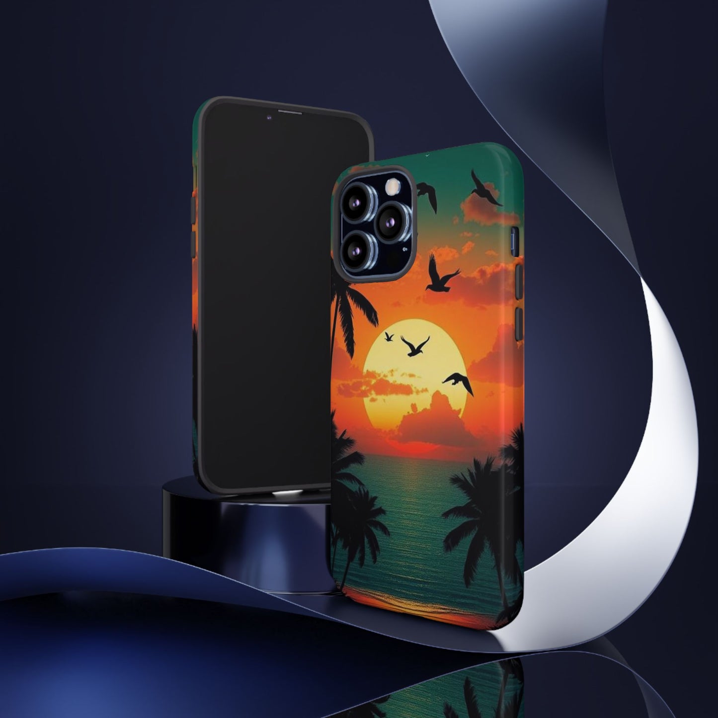 Phone Case Tropical Sunset - Beach Vibes - Aesthetic Summer Case Gift