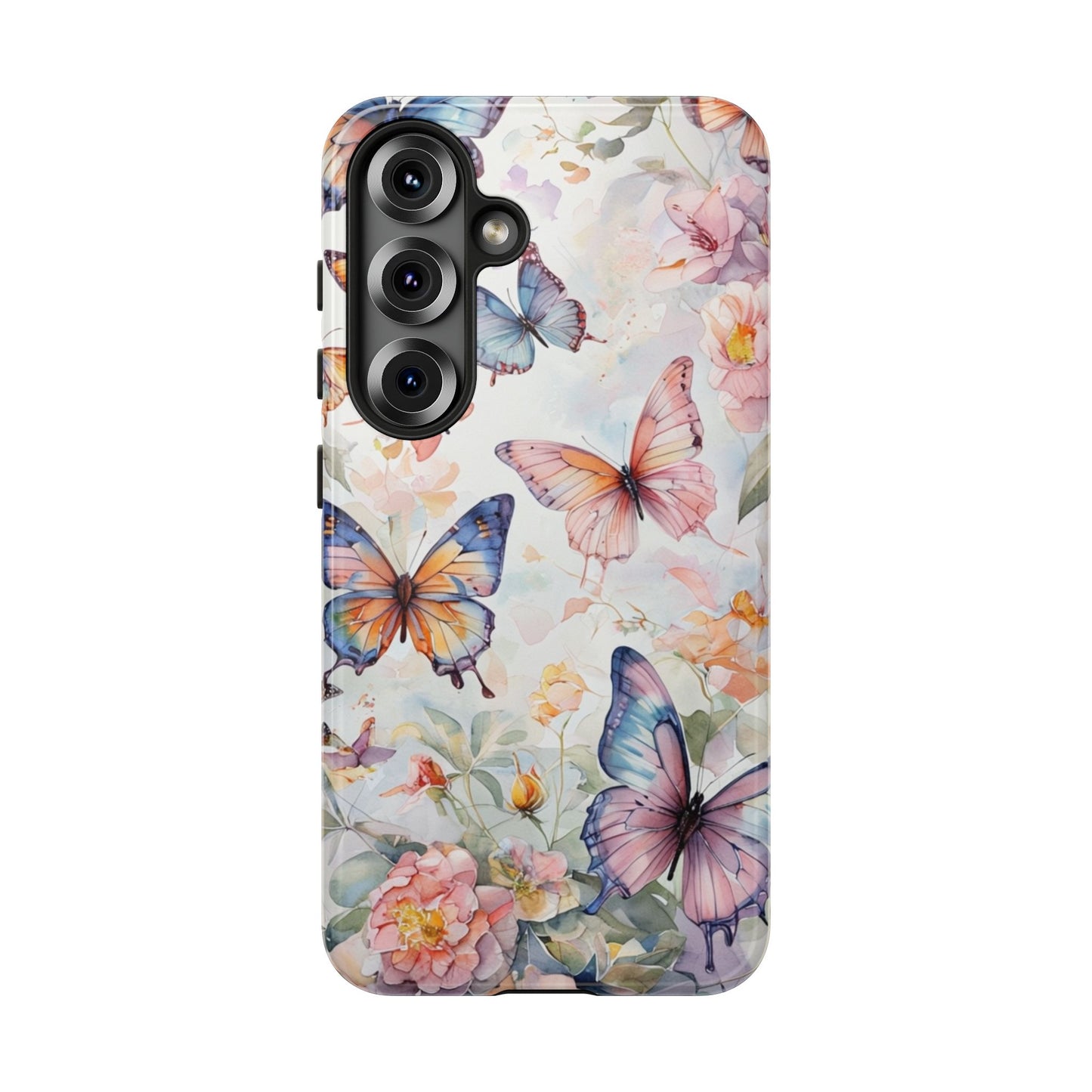 Phone Case Butterfly – Aesthetic Cute Floral Cover - Soft Pastel Butterfly Case