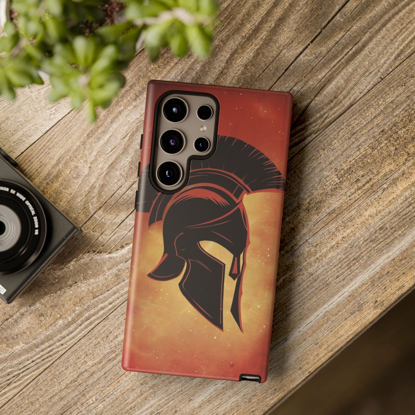 Spartan Warrior Phone Case – Durable Protective Cover with Ancient Helmet Design